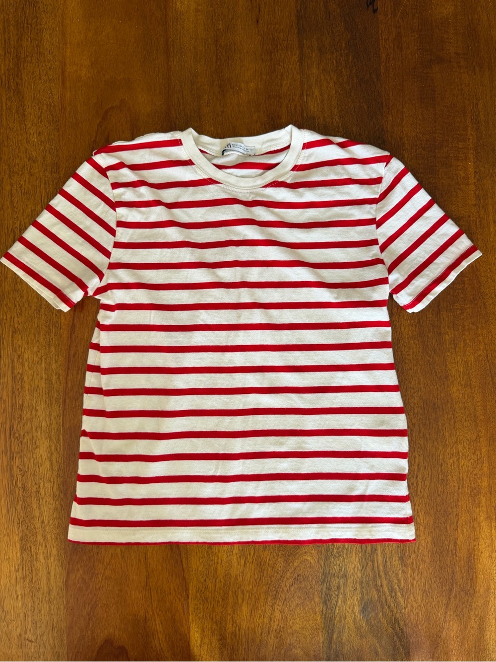 Women’s ZARA Classic Red & White Striped Tee - Small